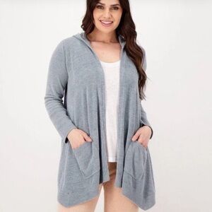 Barefoot Dreams Hooded Cardigan CozyChic Lite